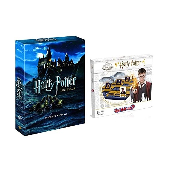 Harry Potter - Coffret Intégrale 8 Films [DVD] & WINNING MOVES - QUI EST-CE ? HARRY POTTER 2021 - Jeu de société - Jeu de Pla