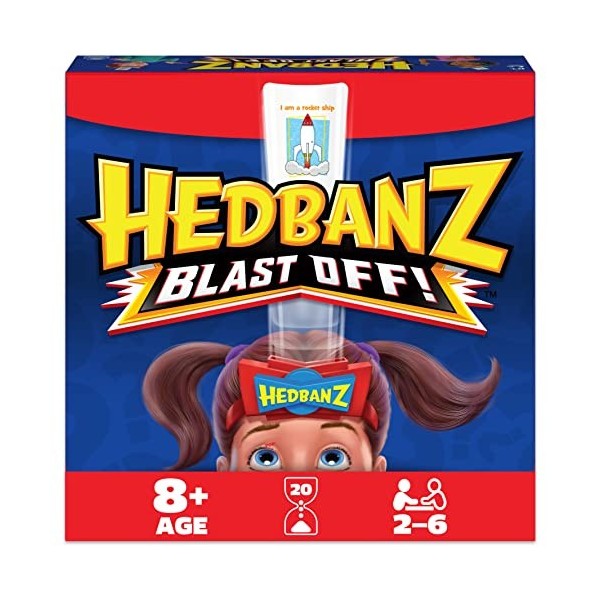 Spin Master Games Hedbanz Blastoff Jeu pour Les familles et Les Enfants âgés de Plus de 6 Ans