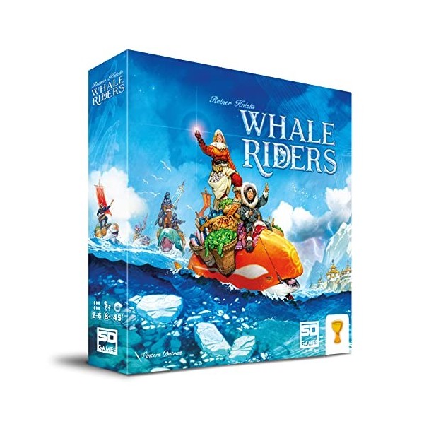 SD Games - Jeu de Planche Whale Riders - Jeu de stratégie et de Gestion - Commerce, Carreaux - 30x30x5cm