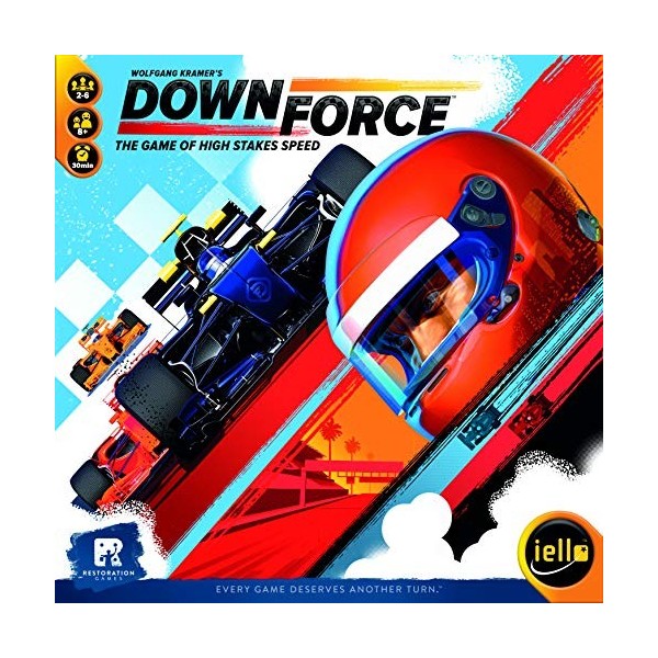 Iello , Downforce , Board Game , Ages 8+ , 2-6 Players , 30 Minutes Playing Time