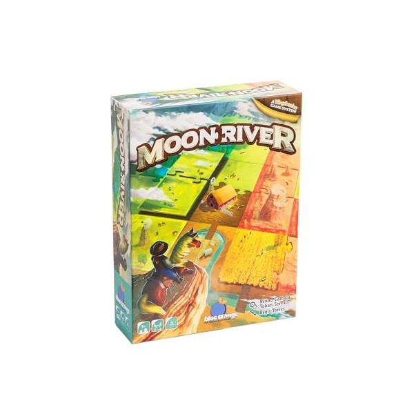 Blue Orange - Moon River - Jeu de société et de réflexion - Jeu de Domino - Jeu de tuile - à partir de 8 Ans