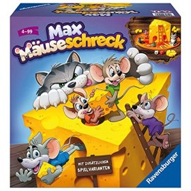 Ravensburger Jeu pour Enfants 24562 – Répulsif de Souris Max – Jeu de Course pour 2 à 4 Joueurs à partir de 4 Ans