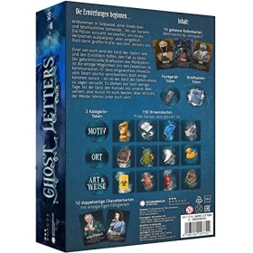 Ghost Letters - Murder Mystery - Jeu de société - Jeu de police pour adultes et adolescents à partir de 14 ans - Jeu de fête 