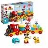 LEGO 10941 Duplo Disney Le Train d’Anniversaire de Mickey et Minnie Jouet pour Enfant de 2 Ans et Plus avec Train et Figurine