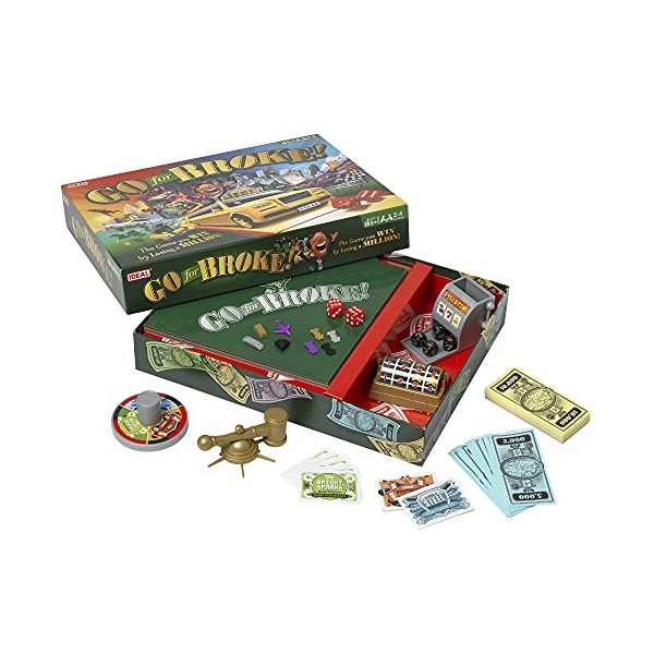 IDEAL, Go for Broke: The Game You Win by Losing a Million!, Classic Games, for 2-4 Players, Ages 8+