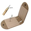 TROONZ 5 Pcs Cribbage - Tableau Cribbage Portable pour Les Voyages - Planche Cribbage Pliante avec piquets en métal, Jeu soci