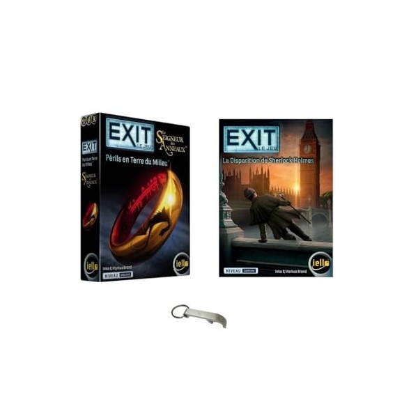 Lot Jeux Exit en Français Le Cimetières des Ombres + Le Labyrinthe Maudit + 1 Décapsuleur Blumie Cimetière + Labyrinthe 