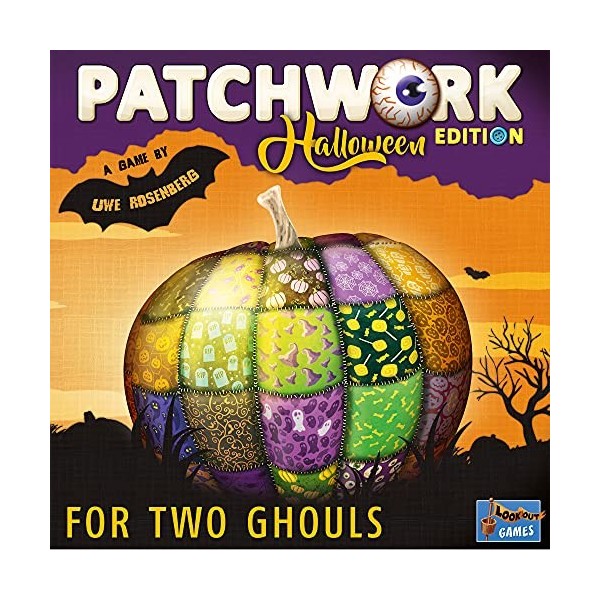 Lookout Games , Patchwork Halloween Edition , Board Game , Ages 12+ , 2 Players , 15-30 Minutes Playing Time