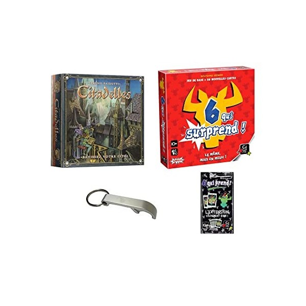 Lot De 2 Jeux de Voyage Saboteur La Mine Se Rebelle + Zik Nouvelle Edition + 1 Décapsuleur Blumie Saboteur + Zik 