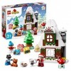 LEGO 10976 Duplo La Maison en Pain dÉpices du Père Noël, Jouet Maison, avec Briques, Figurine Père Noël, Cadeau Noël, Enfant