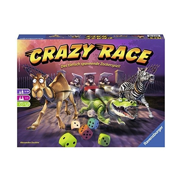 Ravensburger- Jeu Familial « Crazy Race », 26725