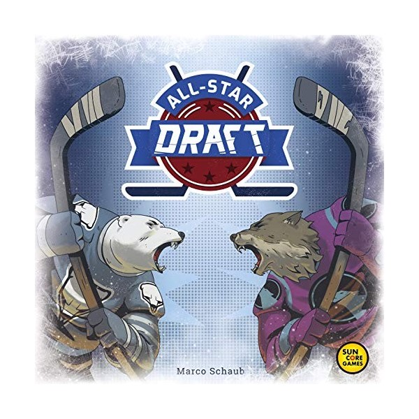 Suncoregames 211202 AllStar Draft allemandanglais , jeu familial, jeu de cartes, pour 26 joueurs, à partir de 10 ans, durée 