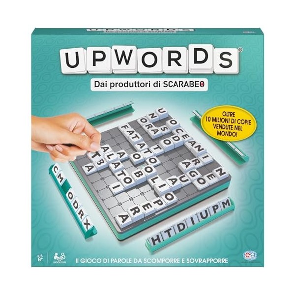 Editrice Jeux, UPWORDS, Jeu de Mots en boîte, par Les producteurs de Scarabée, à partir de 8 Ans en Haut, 6055025