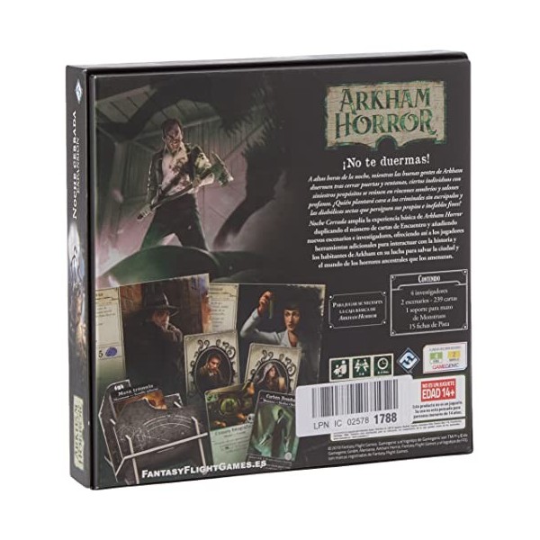 Fantasy Flight Games - Arkham Horror - Nuit fermée, Couleur AHB04ES 