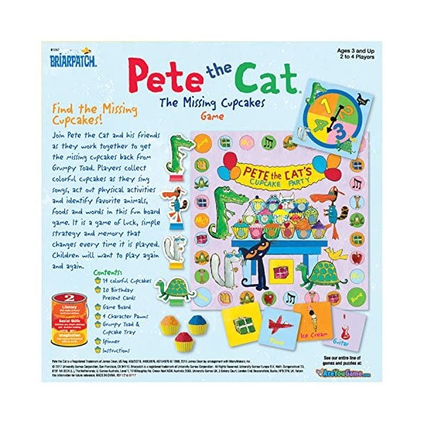 University Games Pete The Cat Missing Cupcakes Game-