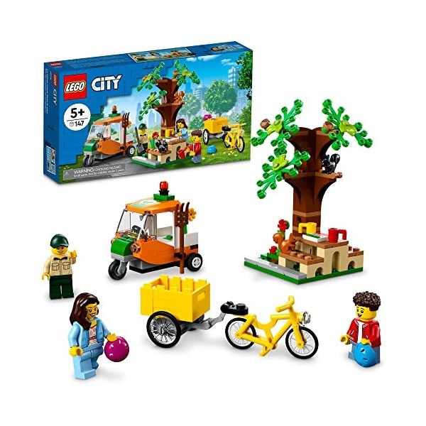 LEGO City Picnic in The Park 60326 Building Kit for Kids Aged 5 and Up. Includes 3 Minifigures and 2 Squirrel Figures 147 Pi