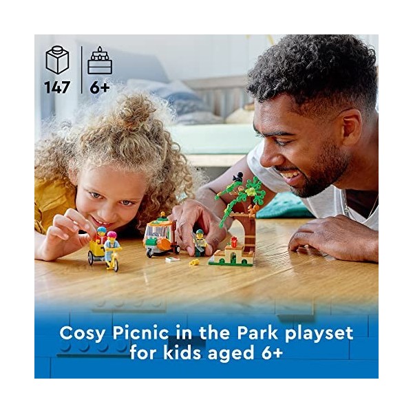 LEGO City Picnic in The Park 60326 Building Kit for Kids Aged 5 and Up. Includes 3 Minifigures and 2 Squirrel Figures 147 Pi