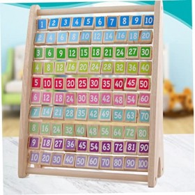 Toyvian Cadre De Calcul De Multiplication Blocs De Chiffres en Bois Blocs De Comptage en Bois Planche De Bloc Mathématique en