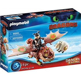 Playmobil 70729 Dragon Racing: Varek et Bouledogre - DreamWorks Dragons ©- DreamWorks Dragons ©- Dragons varek
