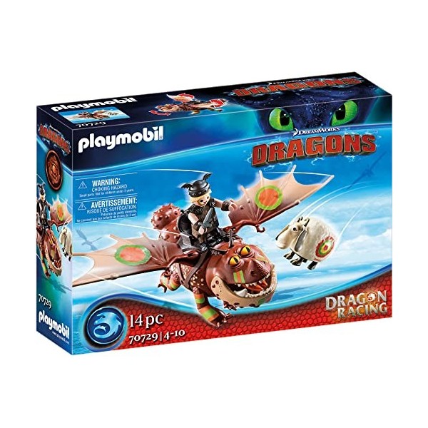 Playmobil 70729 Dragon Racing: Varek et Bouledogre - DreamWorks Dragons ©- DreamWorks Dragons ©- Dragons varek