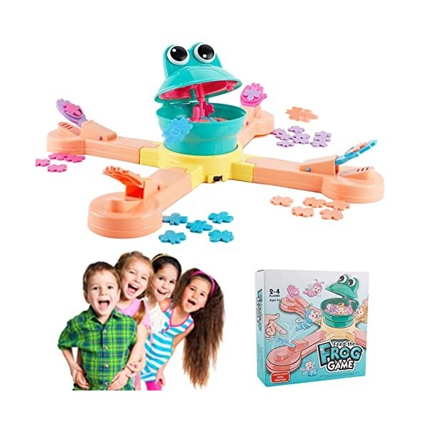 BHKC 2 Pcs Nourrir Les Grenouilles société - Eat Bee Adventure Puzzle Bureau Jouet éducatif - Jeu Table interactif multijoueu