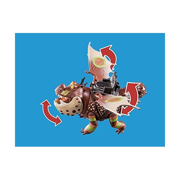 Playmobil 70729 Dragon Racing: Varek et Bouledogre - DreamWorks Dragons ©- DreamWorks Dragons ©- Dragons varek