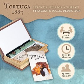 Facade Games Tortuga 1667 Jeu de Société Anglais Multicolore