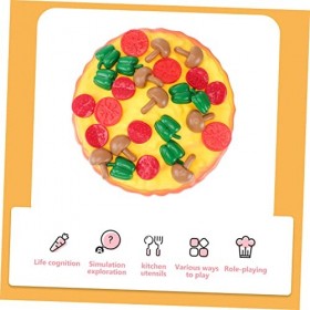 Totority 3 Pièces Jeu De Tour De Pizza Jouets Jouet Jeu De Pizza Jeux De Famille Jouets Éducatifs pour Bébé Jouets De Bureau 