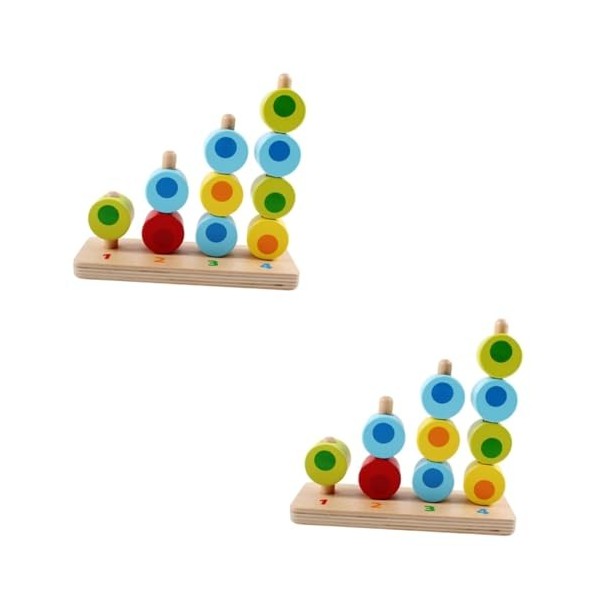 SAFIGLE 3 Pièces Blocs Jouets De Développement Briques pour Enfants Enfants Jouets Éducatifs Début Éducatif Correspondant Puz