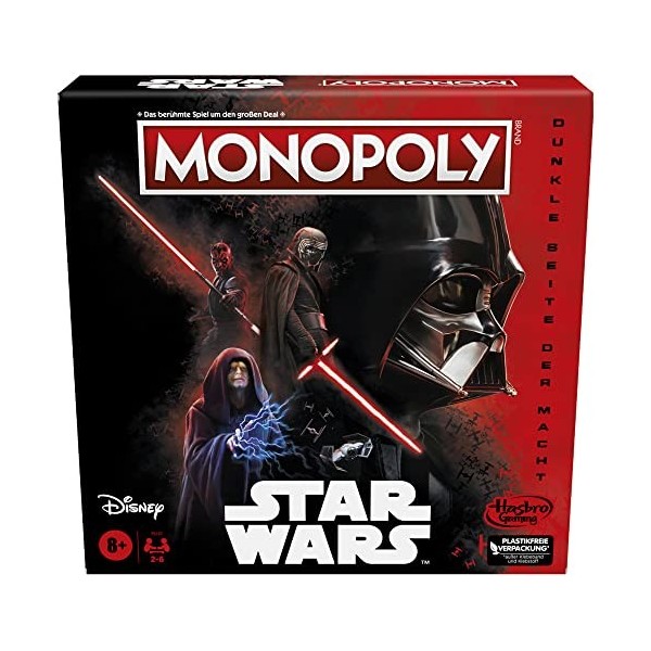 Hasbro Monopoly Disney Star Wars - Jeu de plateau familial, jeu pour enfants, 64211787 version allemande 