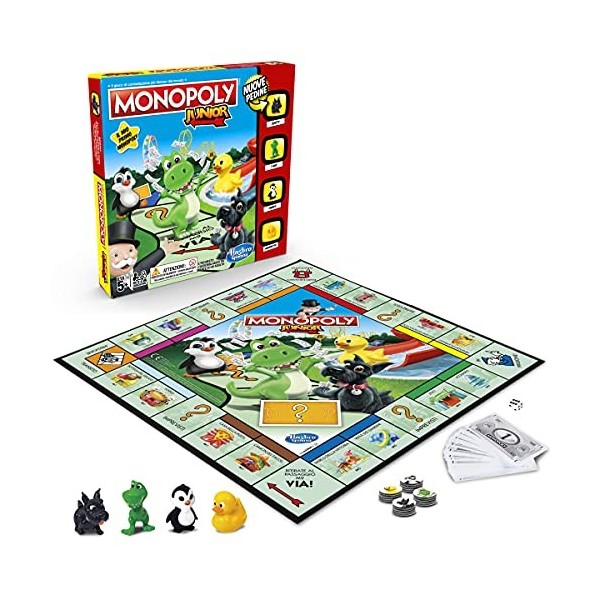 Hasbro Gaming Monopoly Junior Édition enfant - Version Italienne Exclusivité sur Amazon