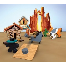 Pretzel Games | Flickem Up! - Extension Stallion Canyon | Jeu de société | À partir de 8 ans | 2 à 10 joueurs | 45 minutes