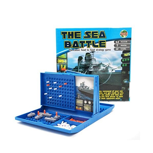 JTLB Sea Battle Ship Board Game - Battleships Family Board Games Russian Traditional Toy Family Fun Combat Strategy Christmas