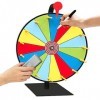 Newin Star Spin The Wheel 11.81 inch 10 Slots Spinning Wheel Game 5 Colors Reusable Prize Wheel of Fortune Spinner Wheel Dry 