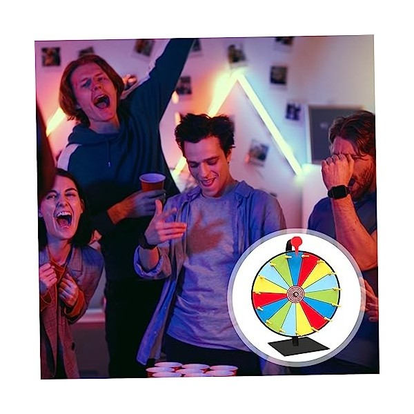  Spin The Wheel 11.81 Inch 10 Slots Spinning Wheel Game