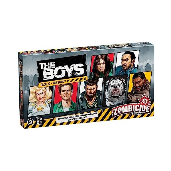 Zombicide The Boys Character Pack 2 – Survivors from The Boys for Epic Zombie Action Jeu de société coopératif pour enfants 