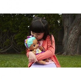 My Garden Baby Poupée Bébé Chaton Boit et Fait Pipi 30 cm et accessoires, avec couche réutilisable, bavoir et biberon, Joue