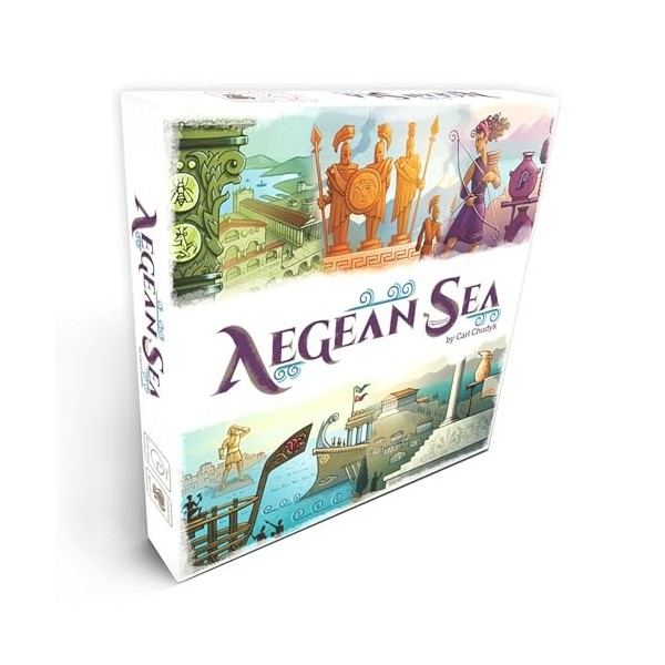 Asmadi Games: Mer Égée – Jeu de cartes de stratégie, Prenez en charge les peuples anciens, à partir de 14 ans, 2 à 5 joueurs,