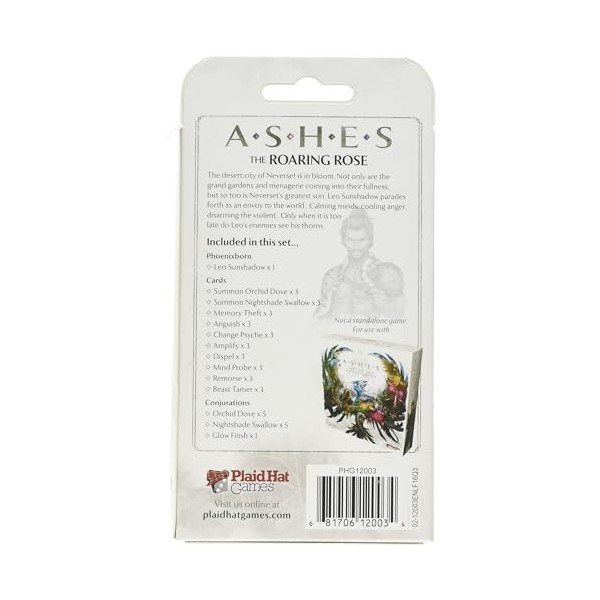 Ashes The Roaring Rose Board Game by Plaid Hat Games