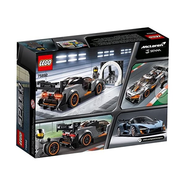 LEGO 75892 Speed Champions McLaren Senna, Set de Construction, modèle de Pack dextension Forza Horizon 4