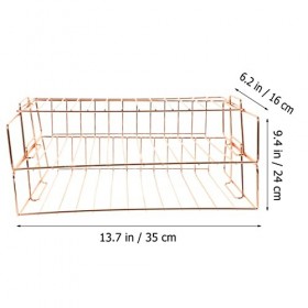 Cabilock 1 Jeu Porte-lime En Fer Forgé Bibliothèque De Bureau Plateau En Métal Organisateur De Livre De Bureau Support Organi