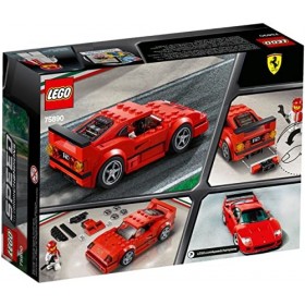 LEGO 75890 Speed&nbsp;Champions Ferrari&nbsp;F40&nbsp;Competizione, Set de Construction, Véhicules Jouets pour Enfants, modèle de Pack dext