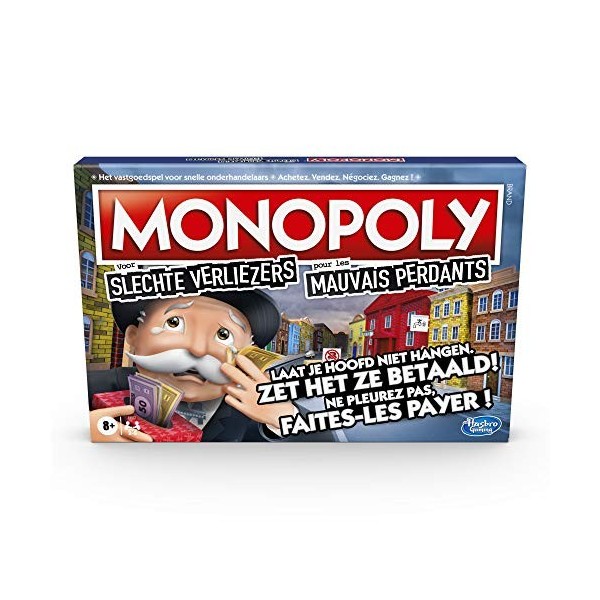 Monopoly Mauvais Perdants Jeu de Plateau - Édition Belge