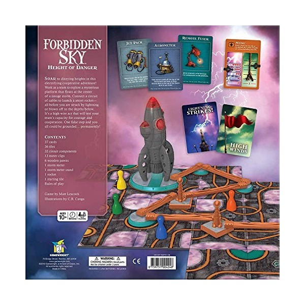 Gamewright , Forbidden Sky Game , Board Game , Ages 10+ , 2-5 Players , 60 Minutes Playing Time
