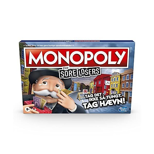 Hasbro Compatible Gaming - Monopoly Sore Losers Edition Danish E9972 