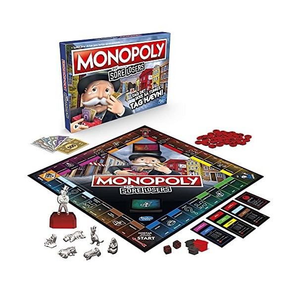 Hasbro Compatible Gaming - Monopoly Sore Losers Edition Danish E9972 