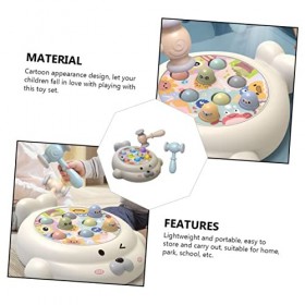 Amosfun 1 Ensemble De Jouets Jeu DAttaque De Taupe Ensemble De Jouets en Plastique pour Enfants Jouets pour Tout-Petits Joue