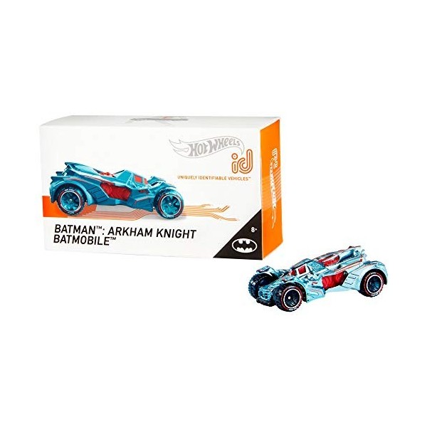 Hot Wheels id voiture Batmobile Arkham avec puce NFC intégrée, identification unique, échelle 1/64, jouet pour enfant, 8 ans 