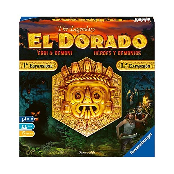 Ravensburger- El Dorado Heroes and Demons - Jeu de stratégie famille - Jeu de plateau deckbuilding - 2 à 4 joueur dès 10 ans 