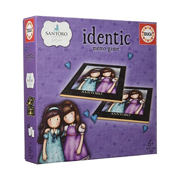 Educa-Identic Gorjuss 17292 Jeu éducatif de mémoire pour Enfants 110 Cartes